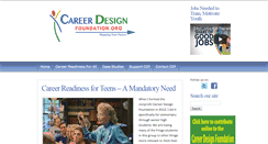 Desktop Screenshot of careerdesignfoundation.org