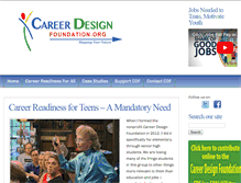 Tablet Screenshot of careerdesignfoundation.org